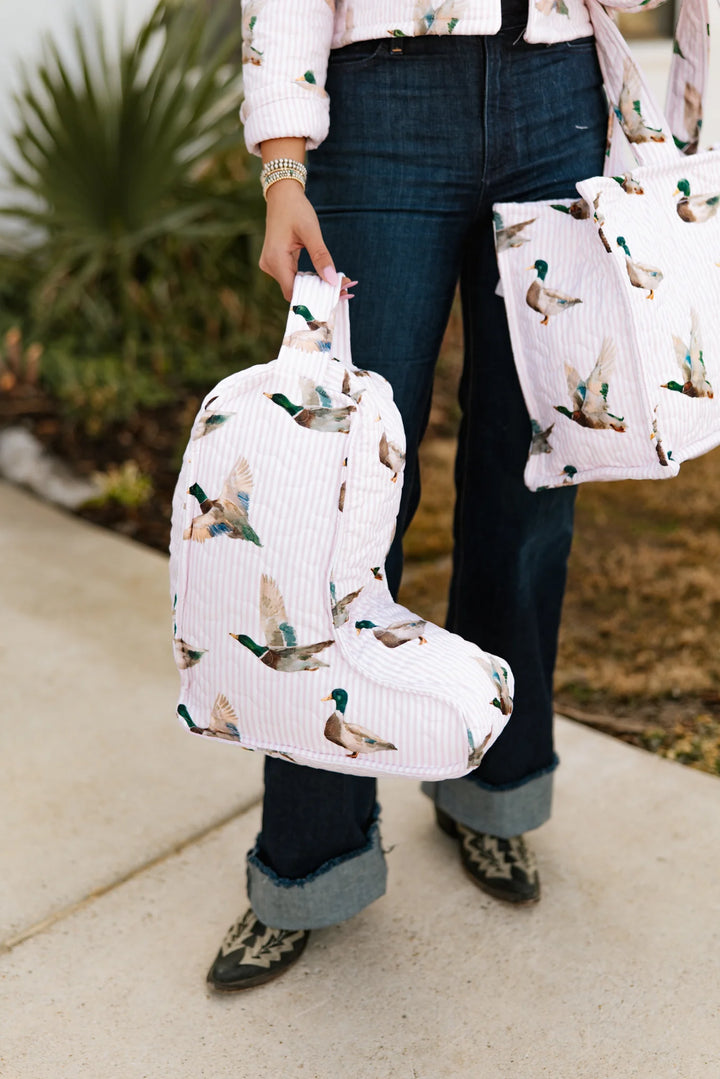 Quilted Boot Bag