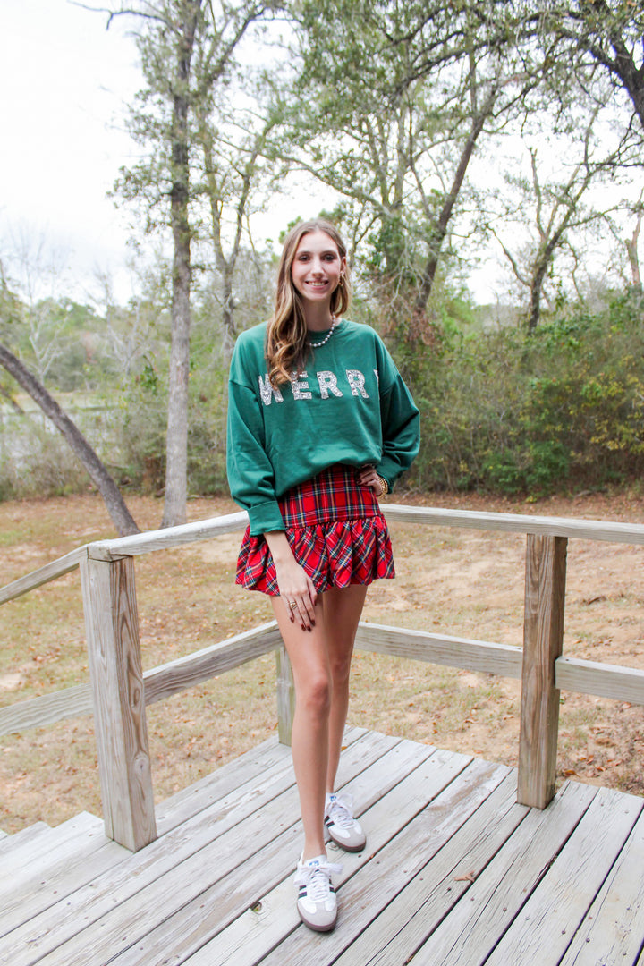Red Plaid Skirt