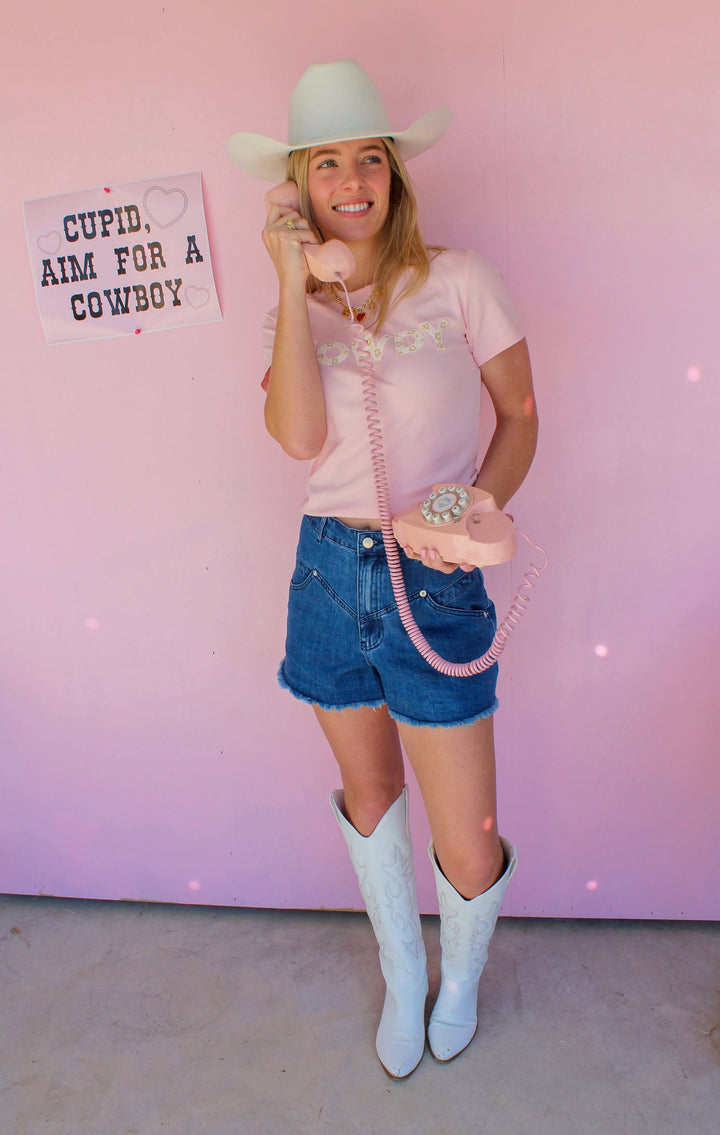 Howdy Embroidered Baby Tee