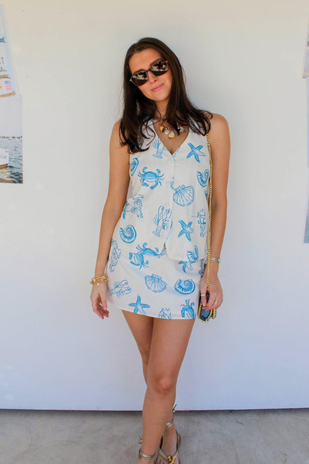 Coastal Linen Halter Set