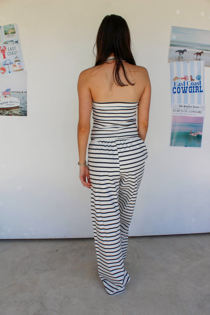 Navy Striped Set