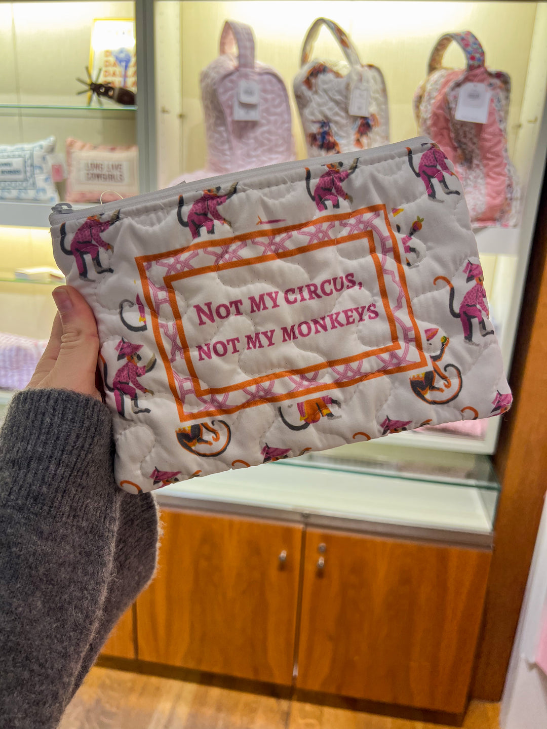 Small Quilted Makeup Bag