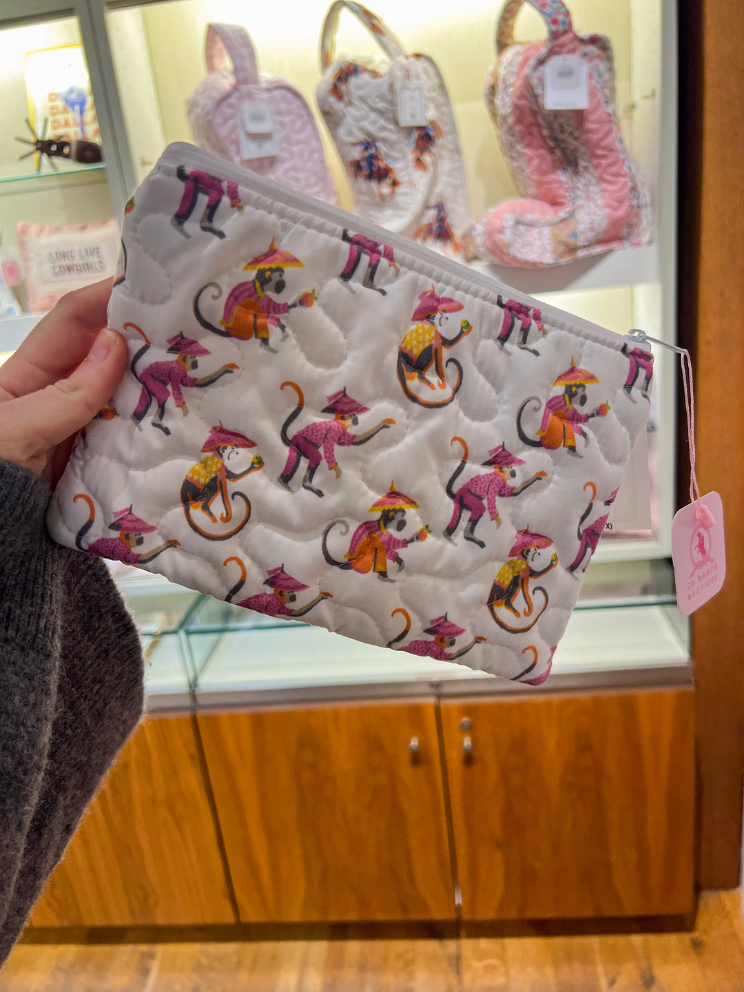 Small Quilted Makeup Bag