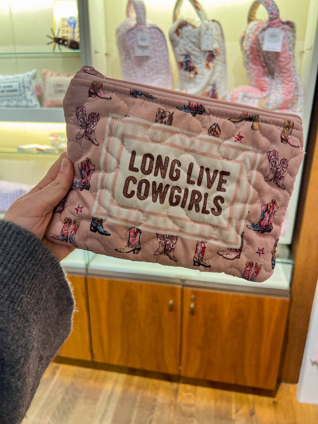 Small Quilted Makeup Bag