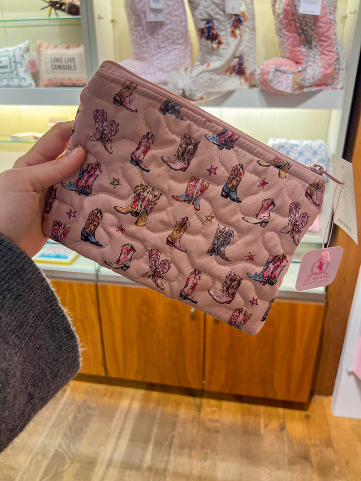 Small Quilted Makeup Bag