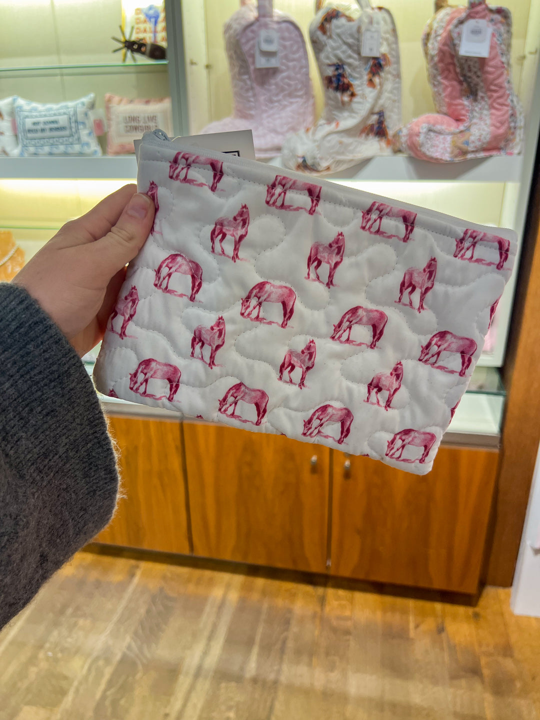 Small Quilted Makeup Bag