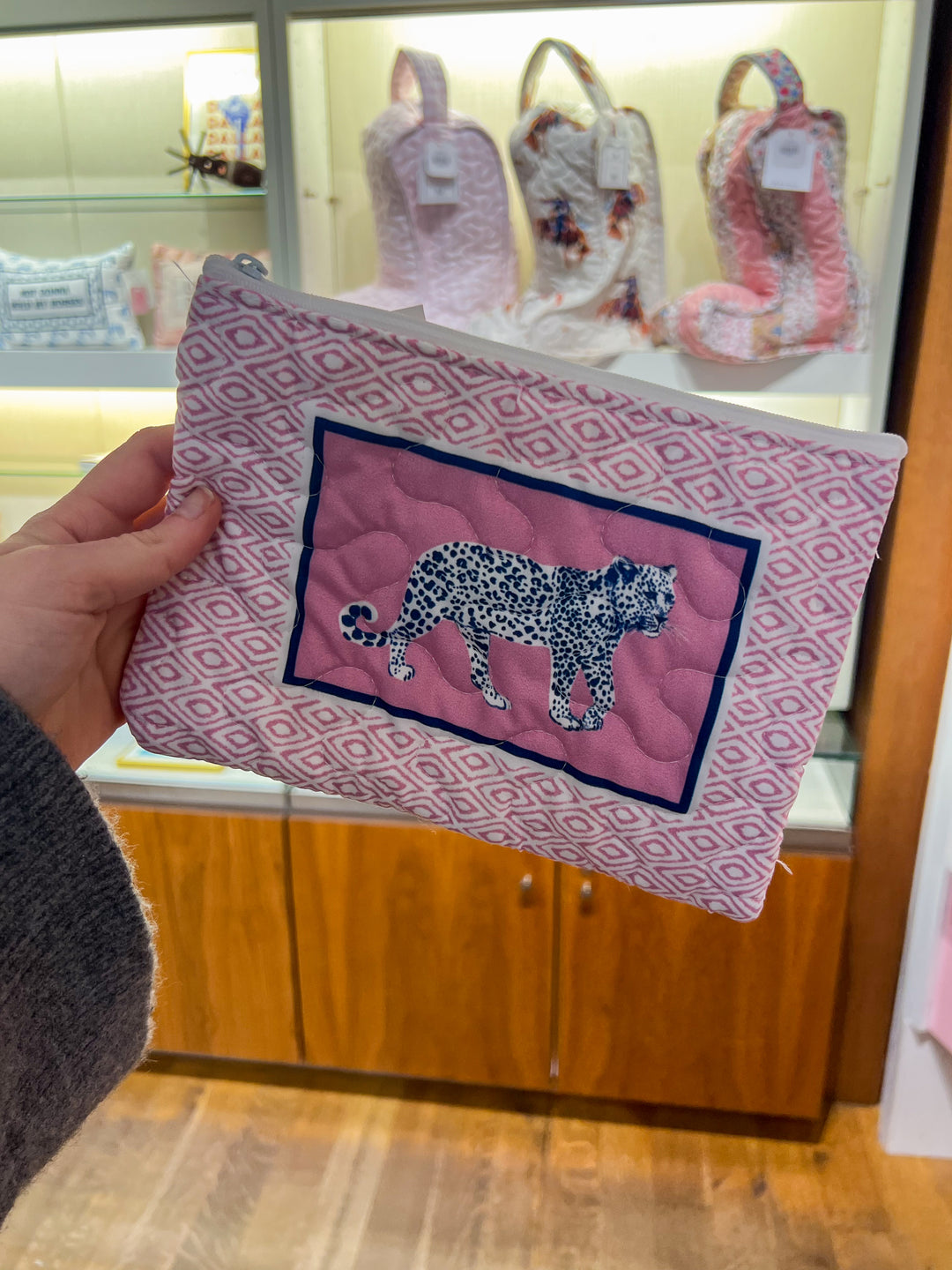 Small Quilted Makeup Bag