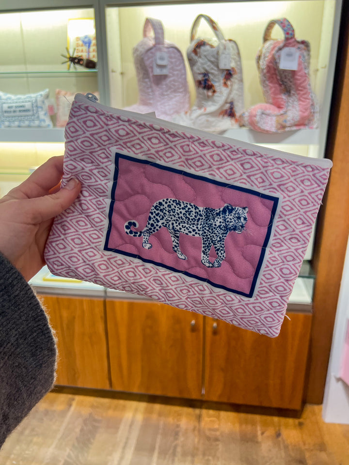 Small Quilted Makeup Bag