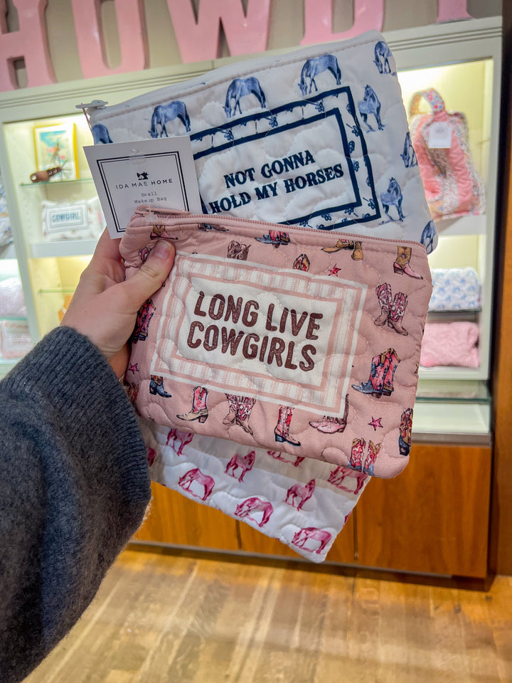 Small Quilted Makeup Bag