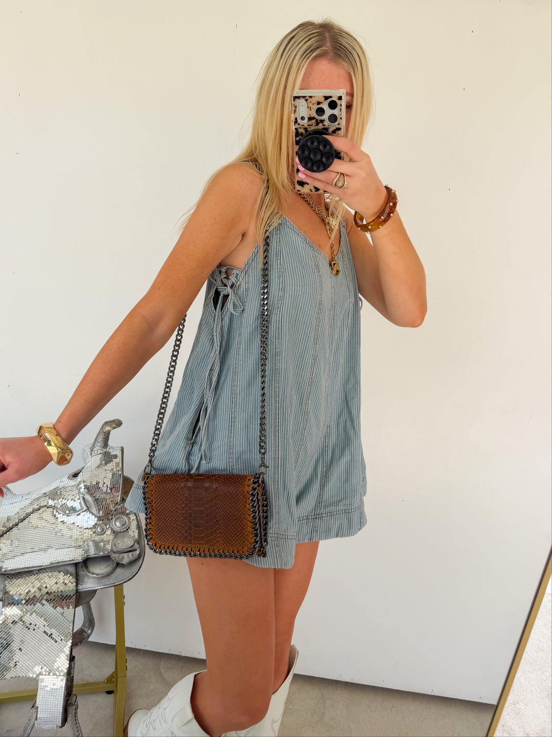 denim romper