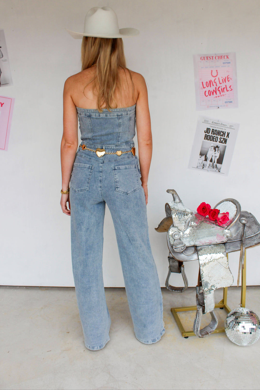 Gold Heart Chain Link Belt