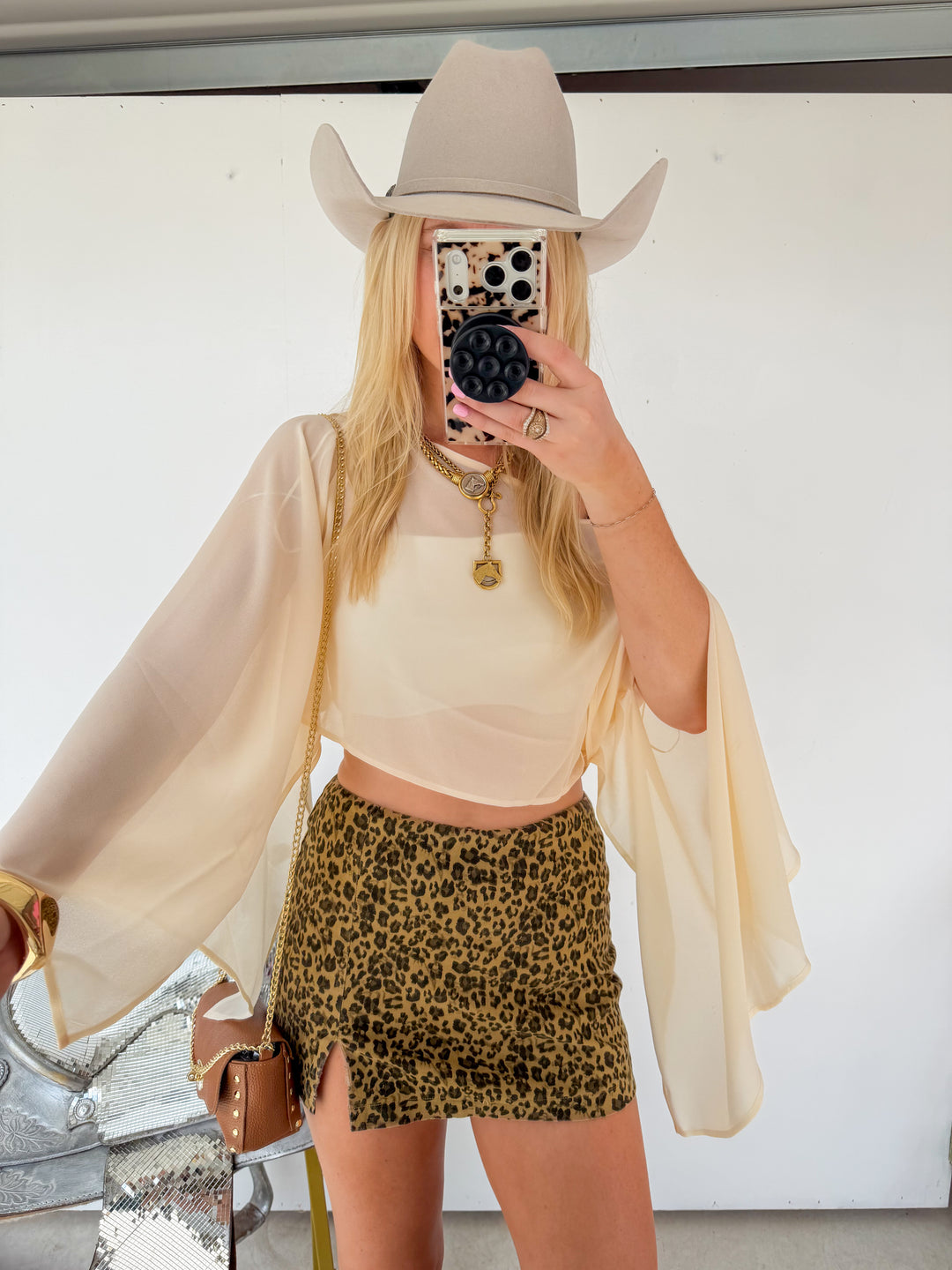 Sheer Poncho in Cream