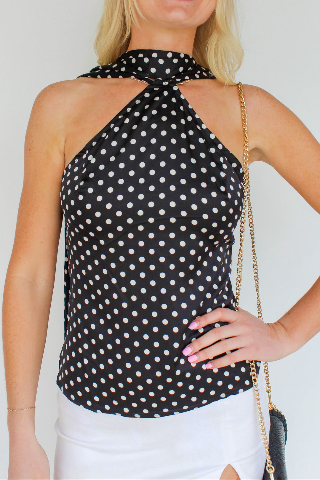 Polka Dot Halter Top