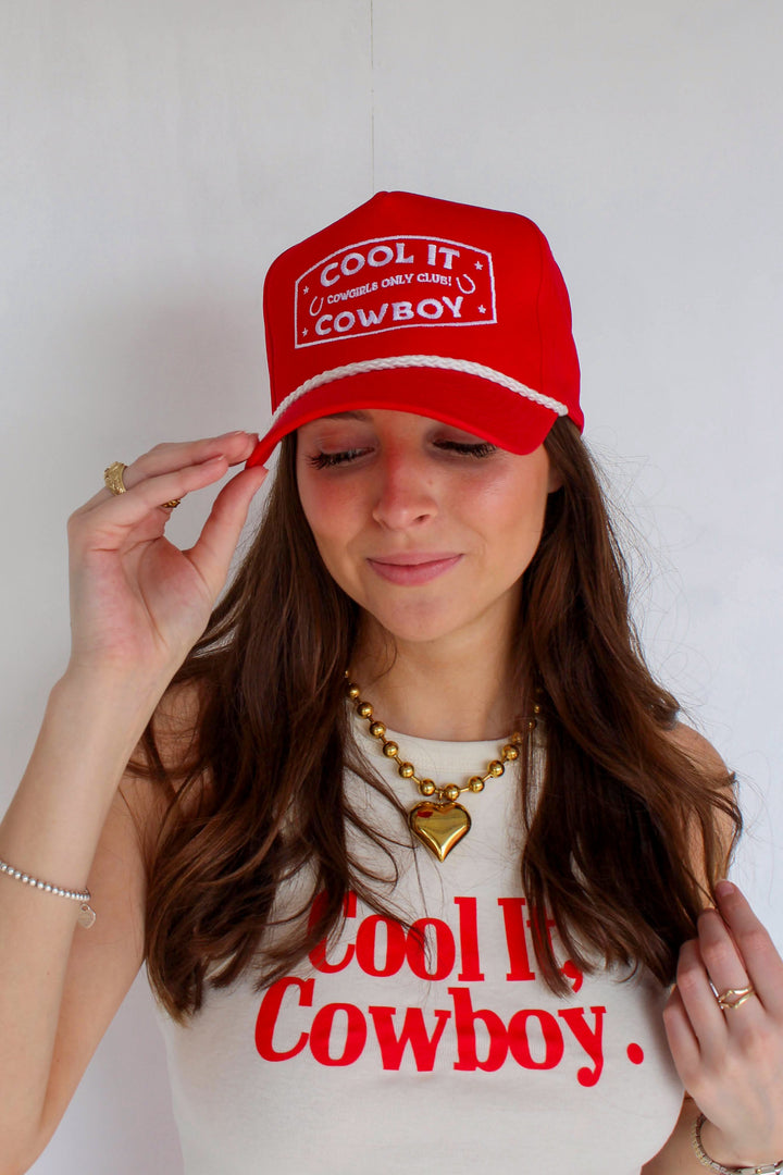 cool it cowboy trucker hat