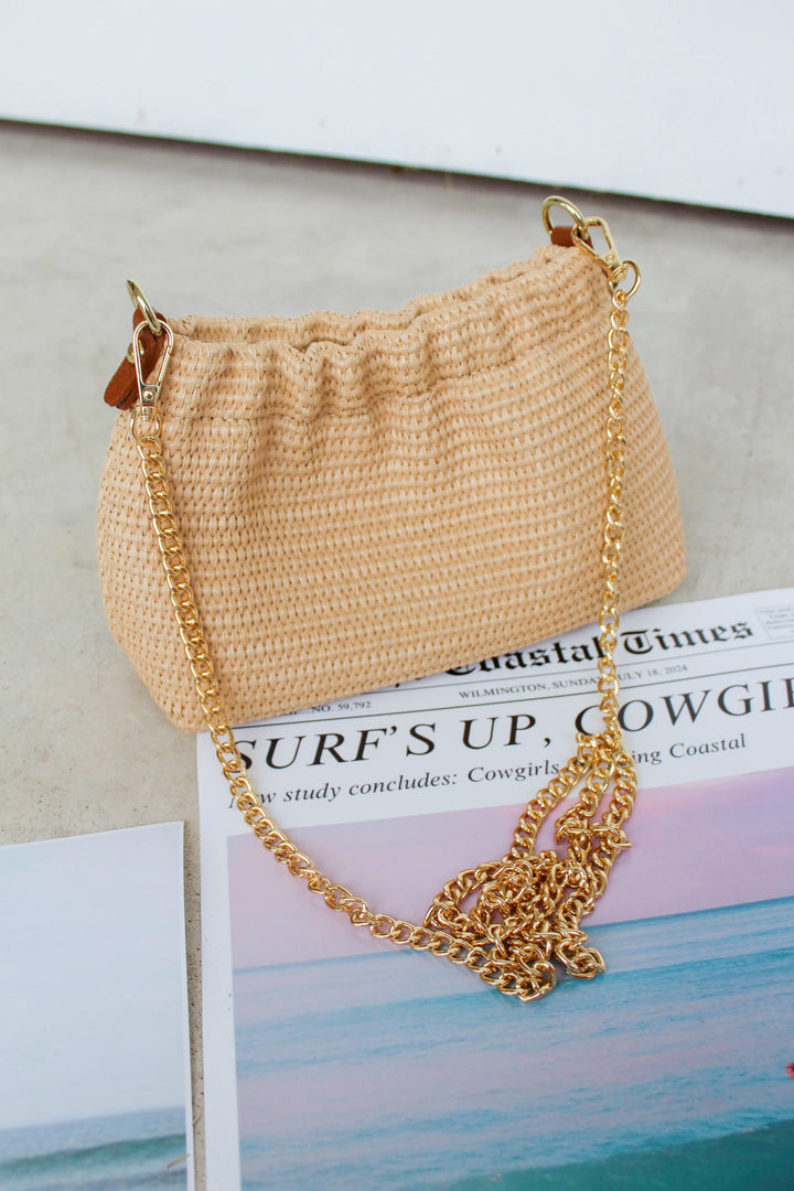 Raffia Side Purse