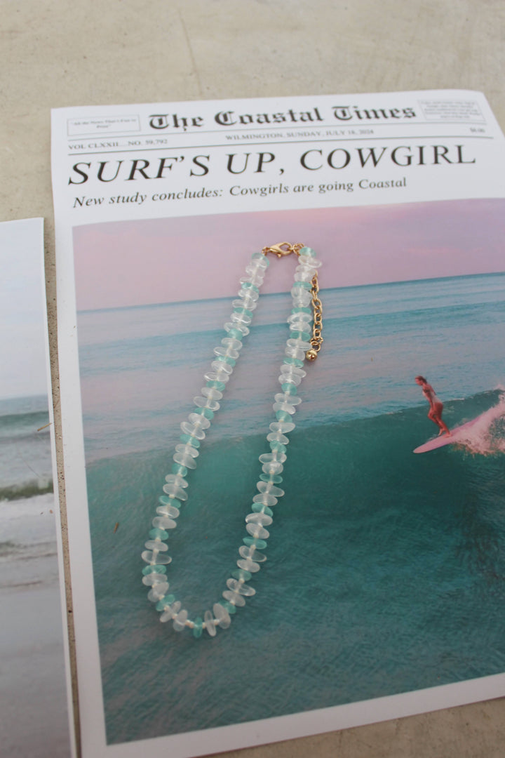 Sea Glass Bead Necklace