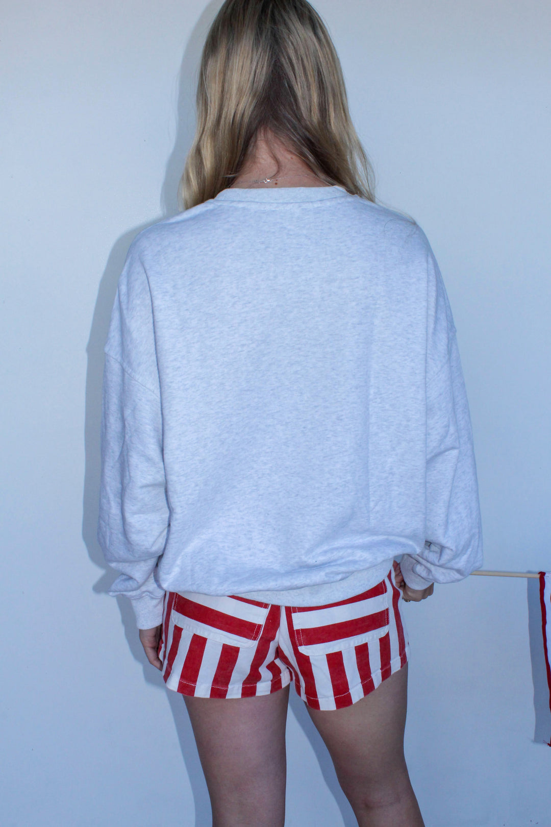 USA Stars Embroidered Sweatshirt