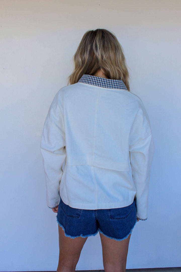 American Gingham Denim Jacket