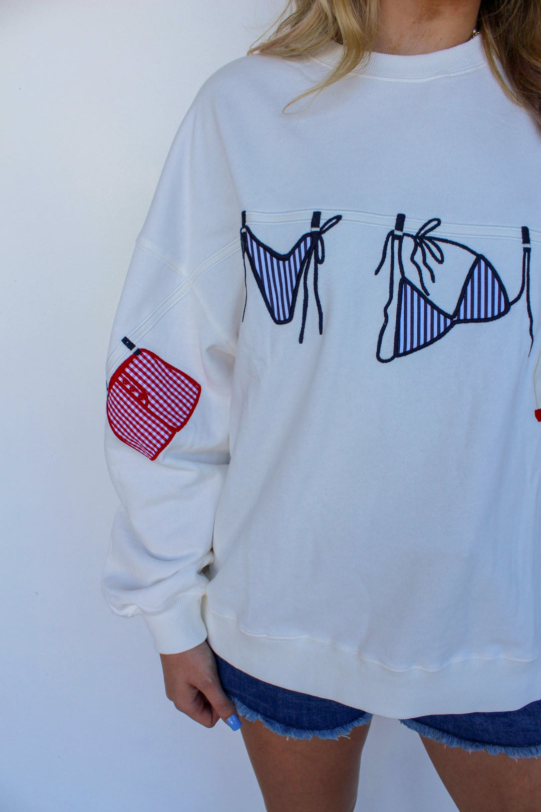 American Summer Sweatshirt in White