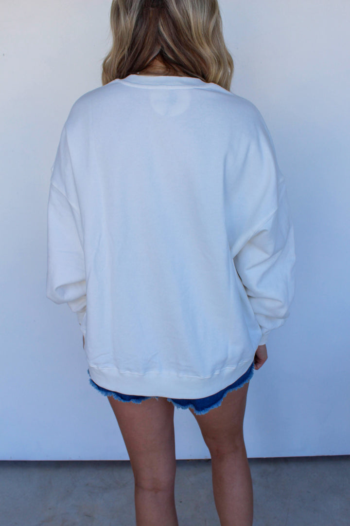 American Summer Sweatshirt in White