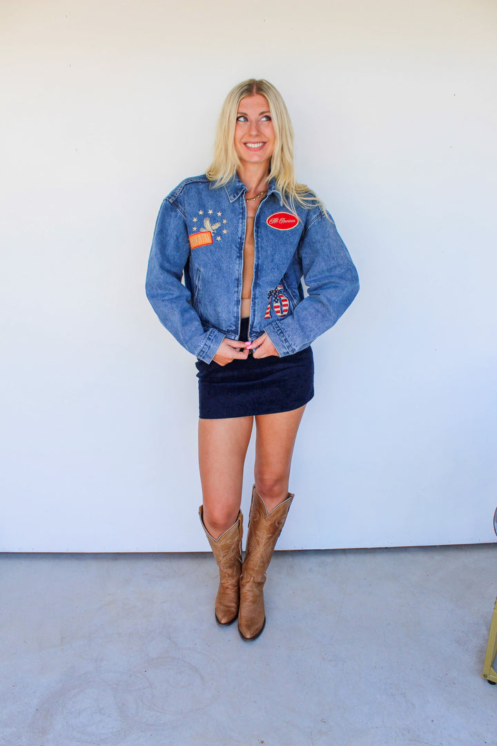 American Patches Denim Jacket
