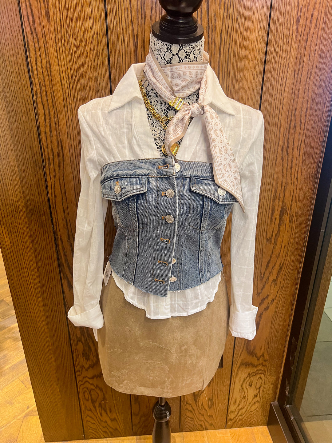 Scarf Slide Letters - Gold