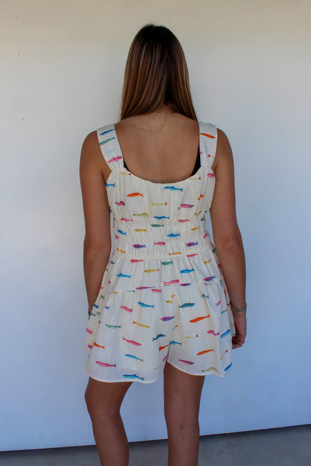 Fish Print Romper