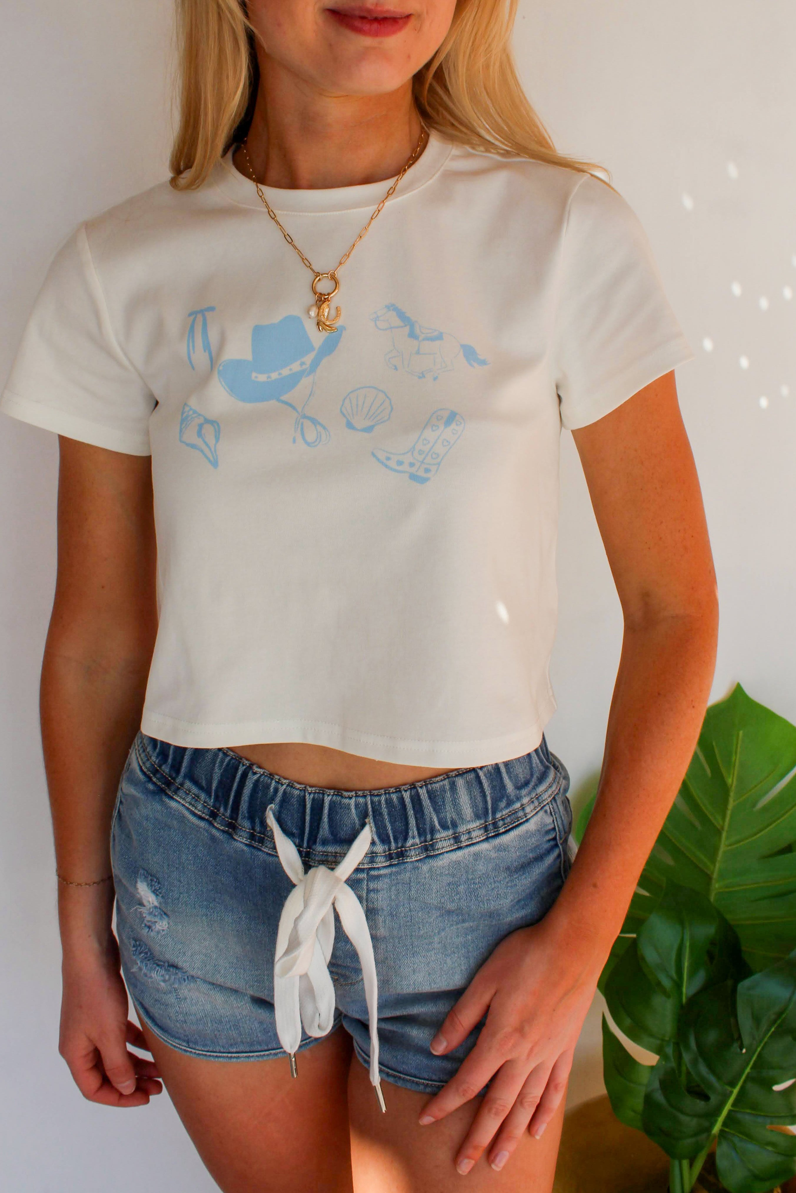 coastal cowgirl baby tee