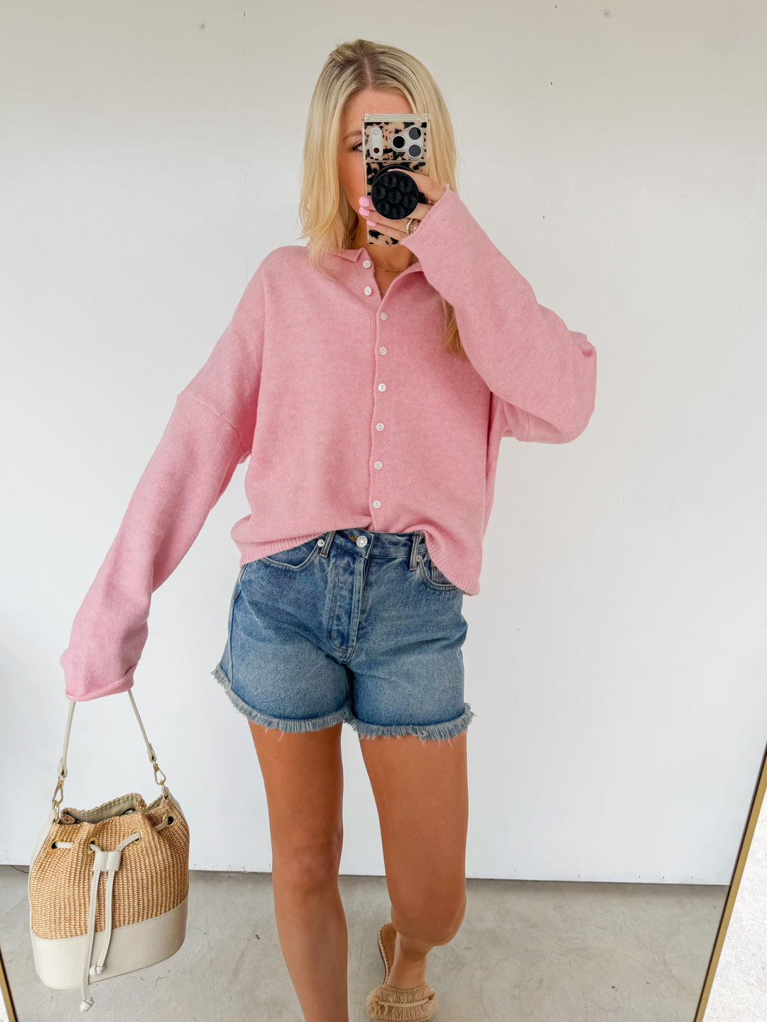 Baby Pink Cardigan