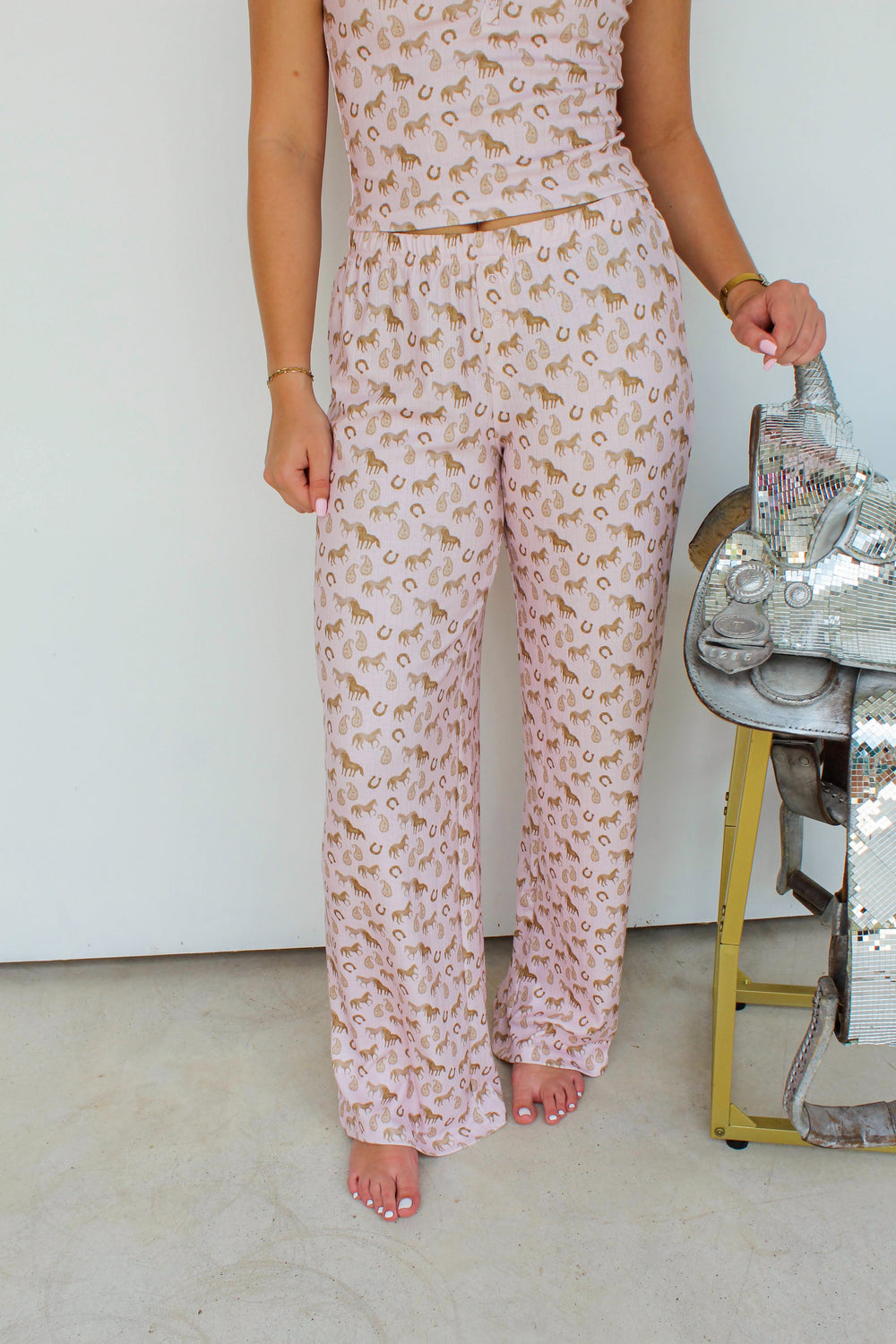 pink horse pajamas