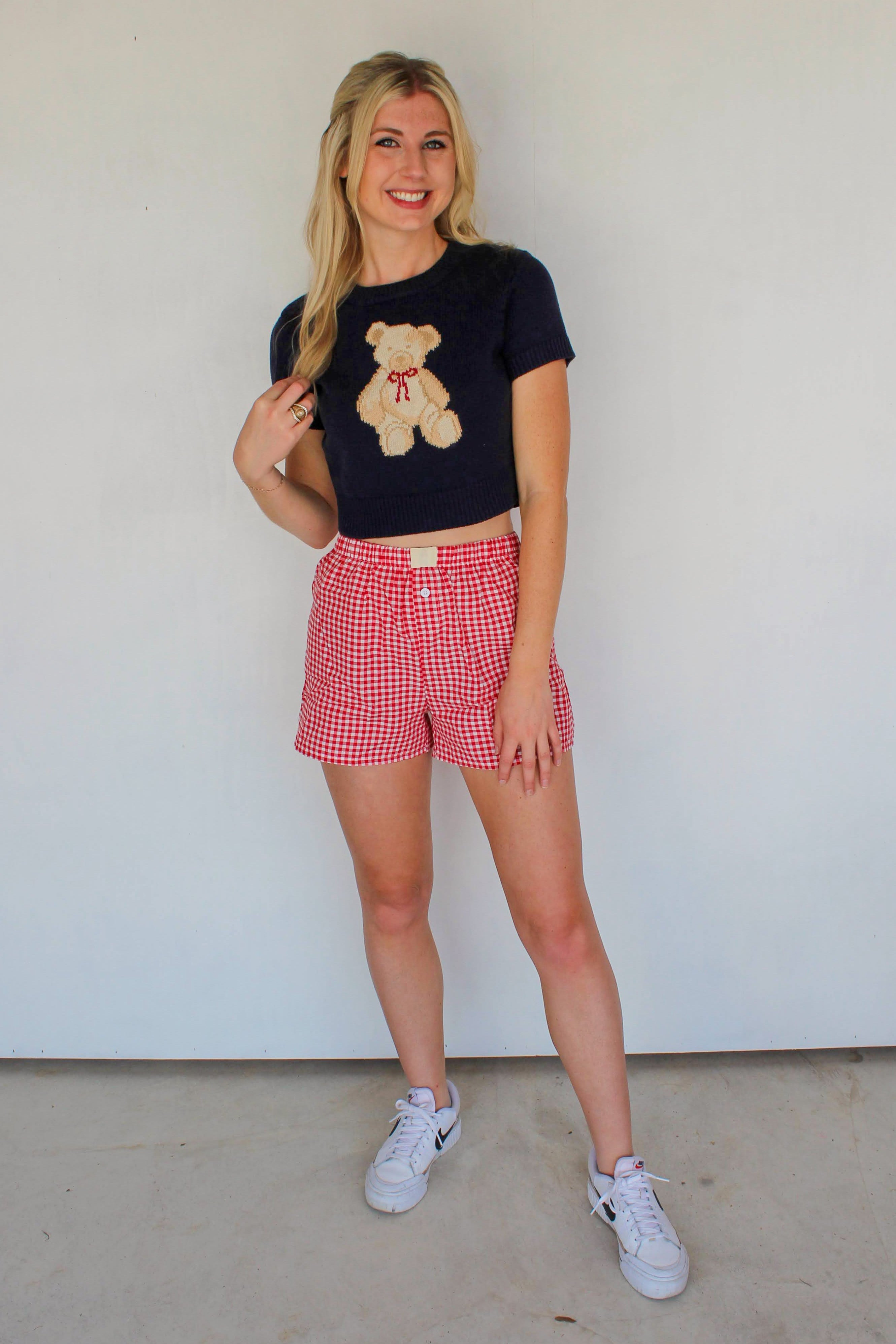 teddy bear sweater and boxers