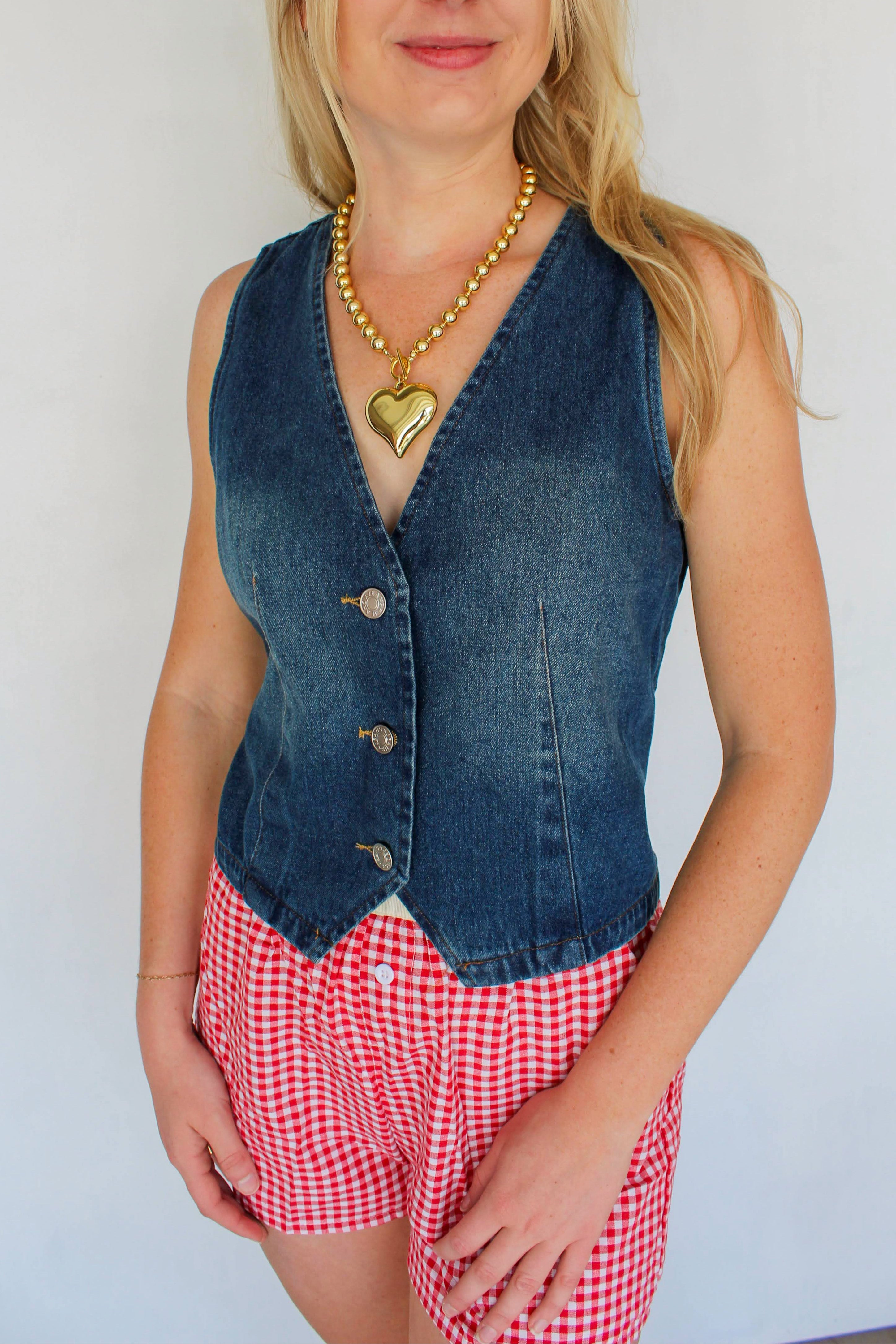 denim vest