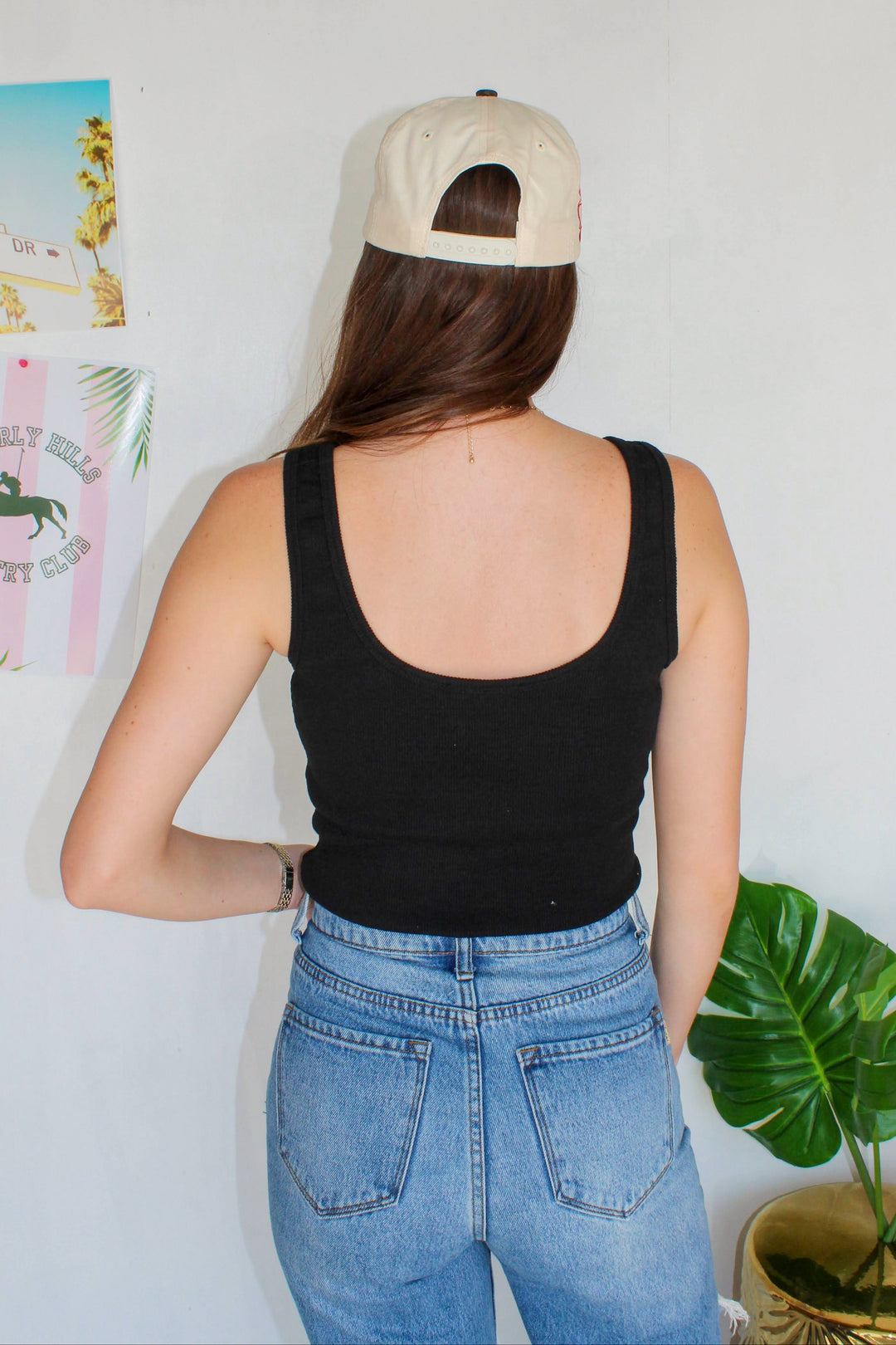 buckle bodysuit in black