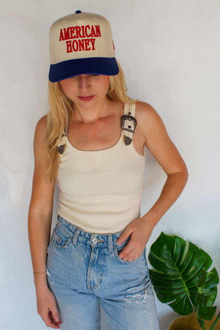 buckle bodysuit in cream