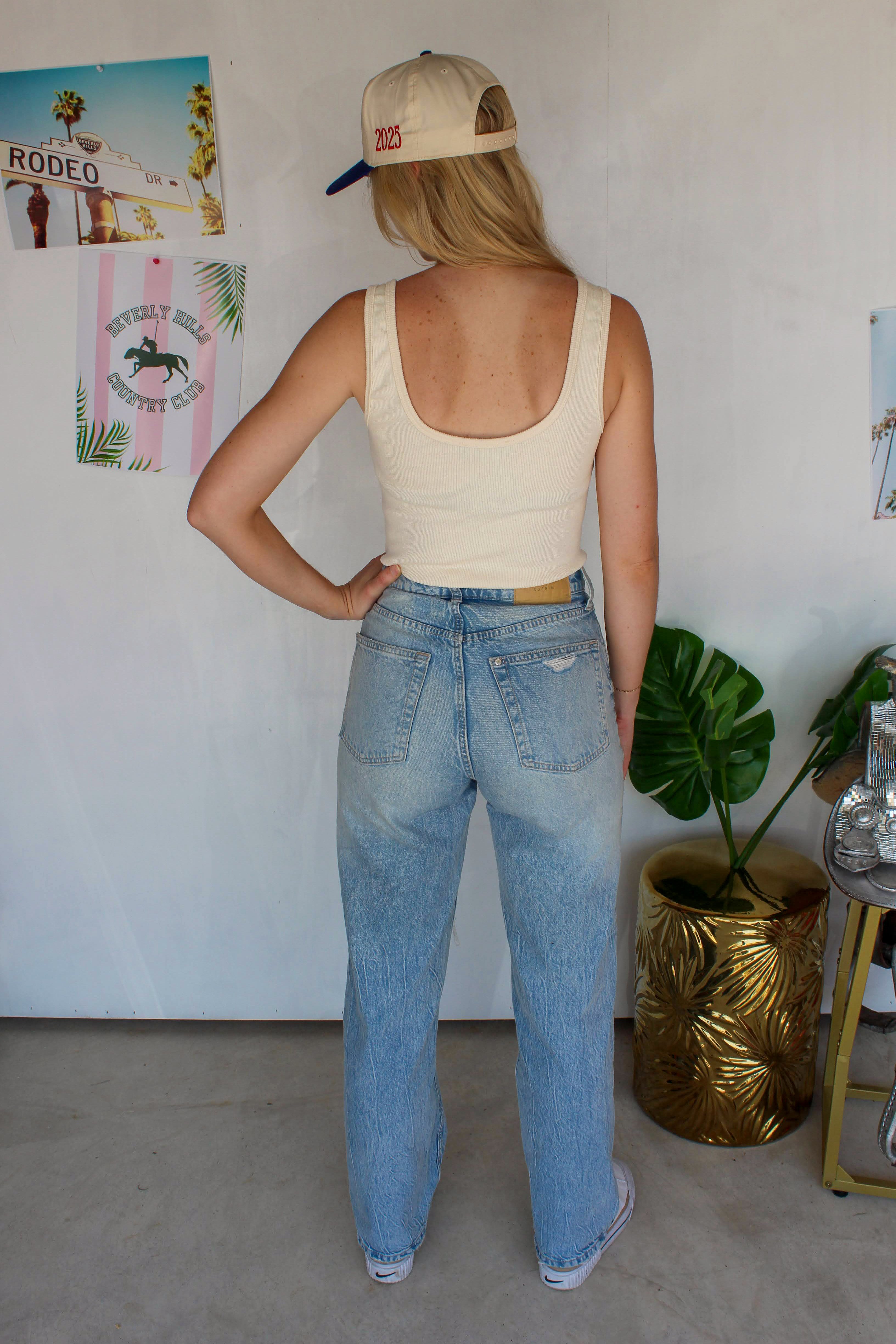 buckle bodysuit in cream