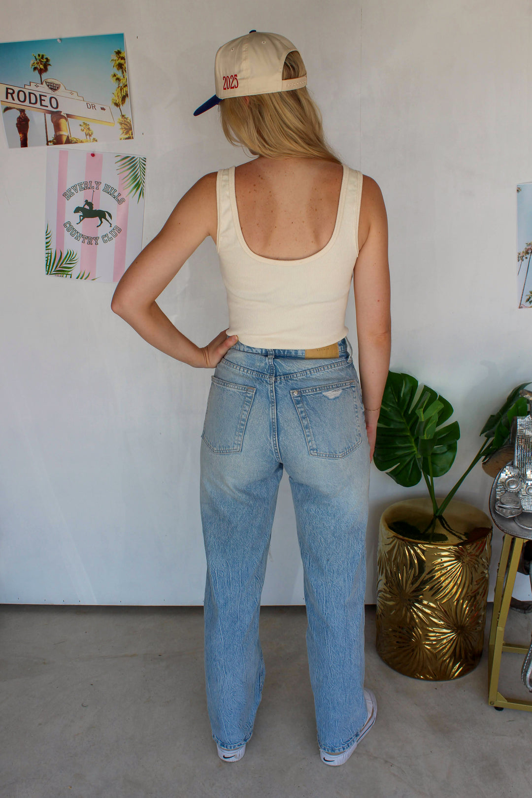 buckle bodysuit in cream