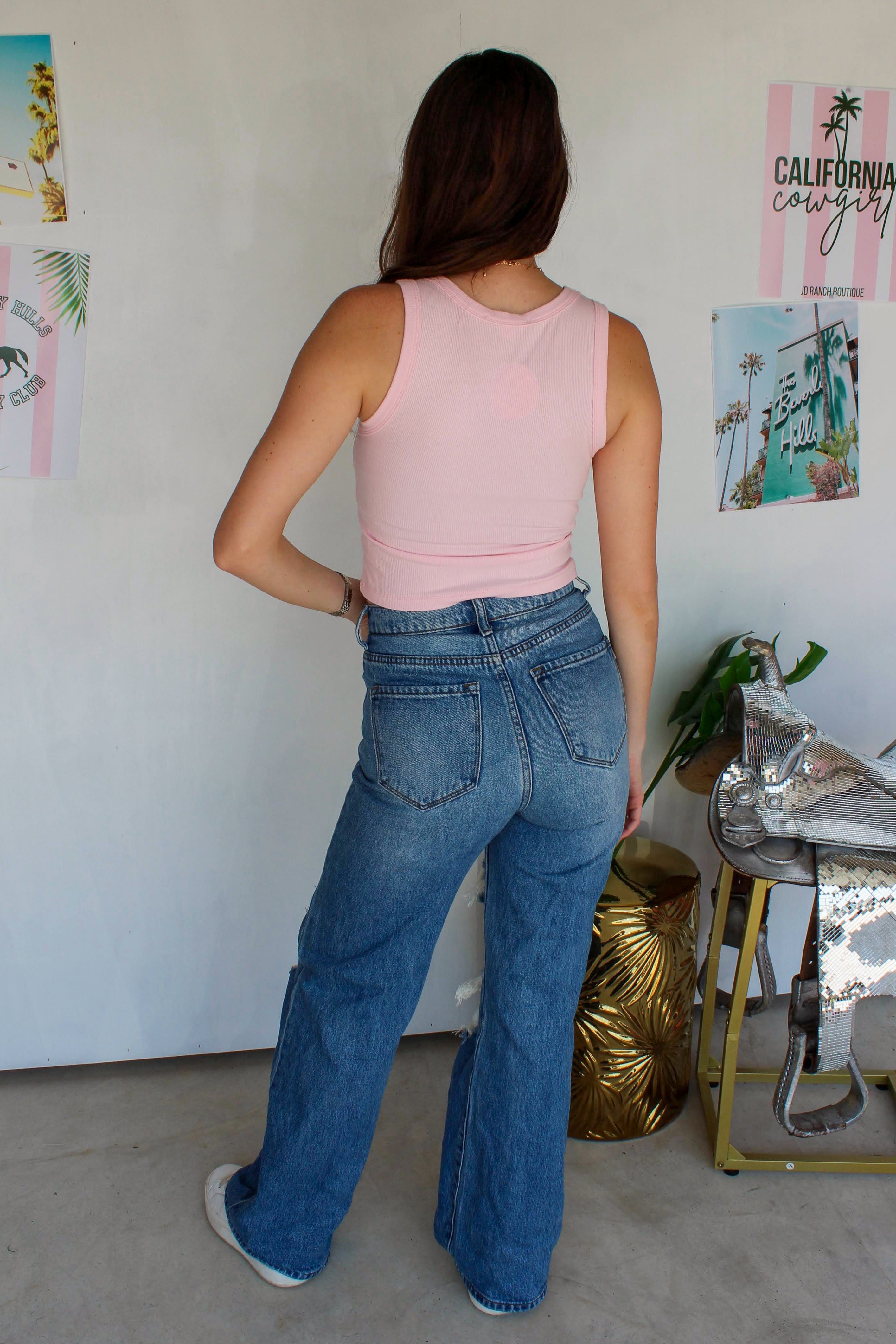 see you, cowboy tank top