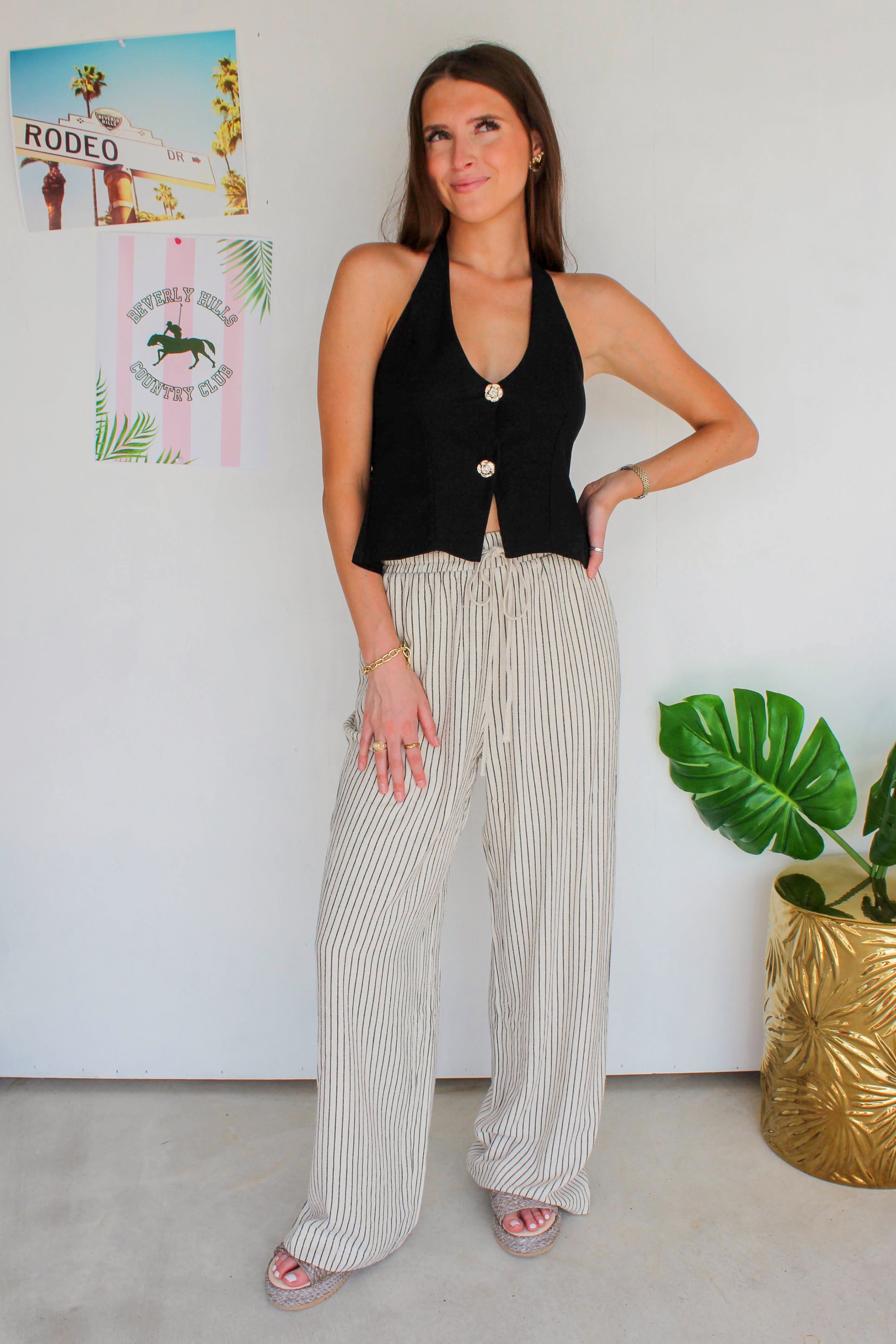 pinstripe pants