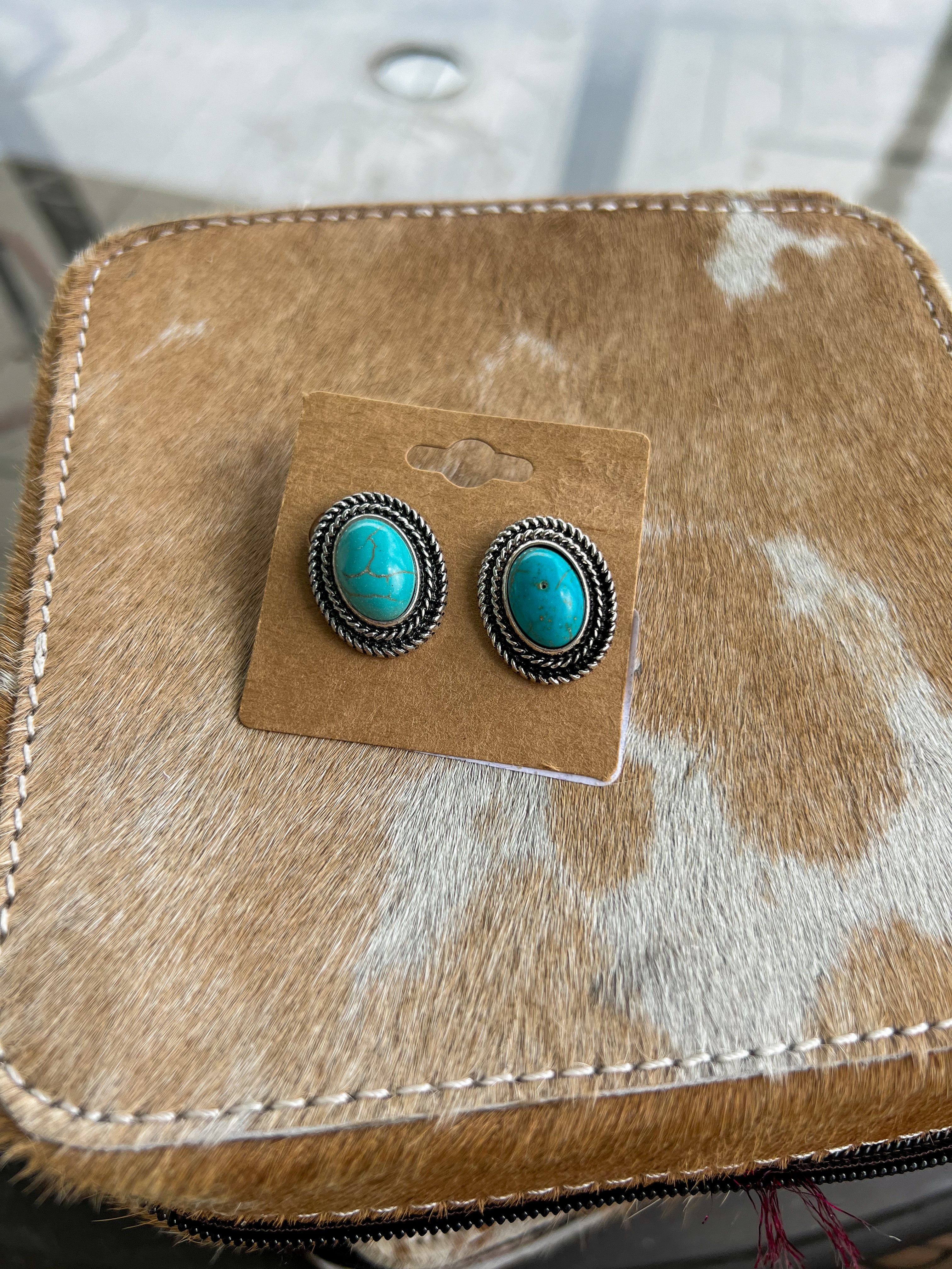 Turquoise Earrings - JD Ranch Boutique
