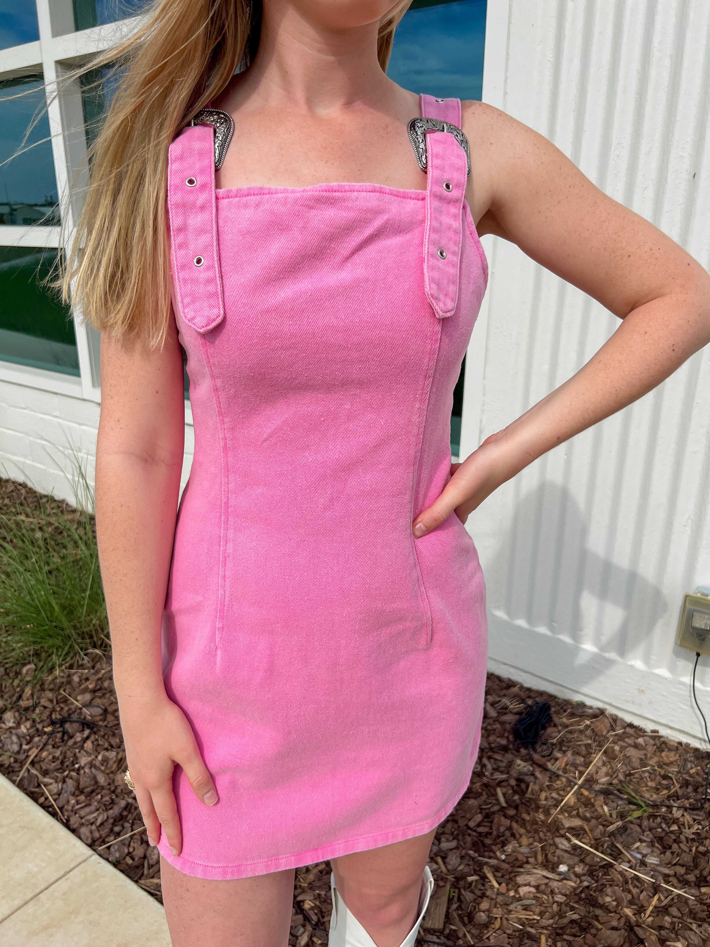 Cowgirl Barbie Dress in Pink - JD Ranch Boutique