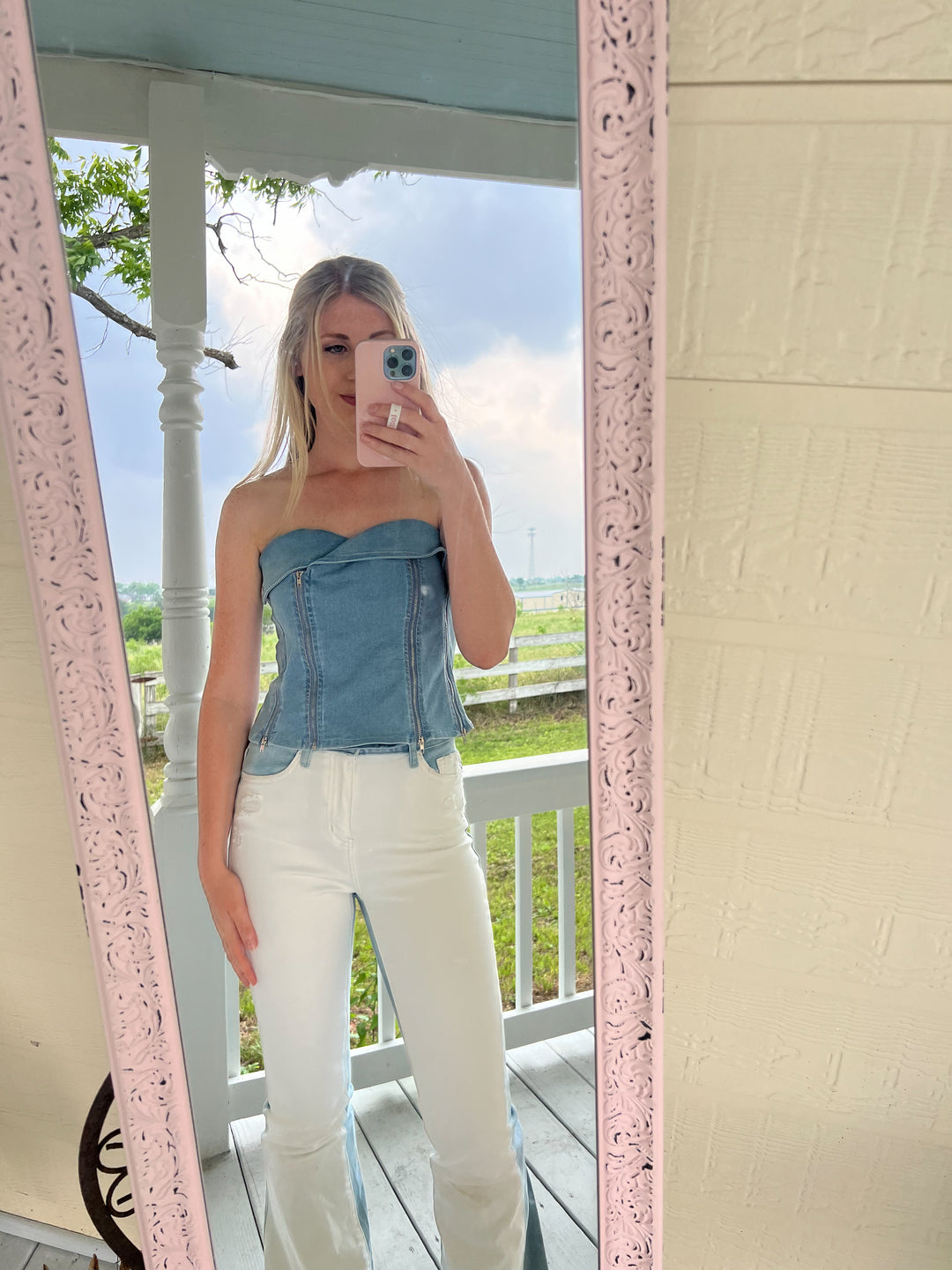 Denim Tube Top - JD Ranch Boutique