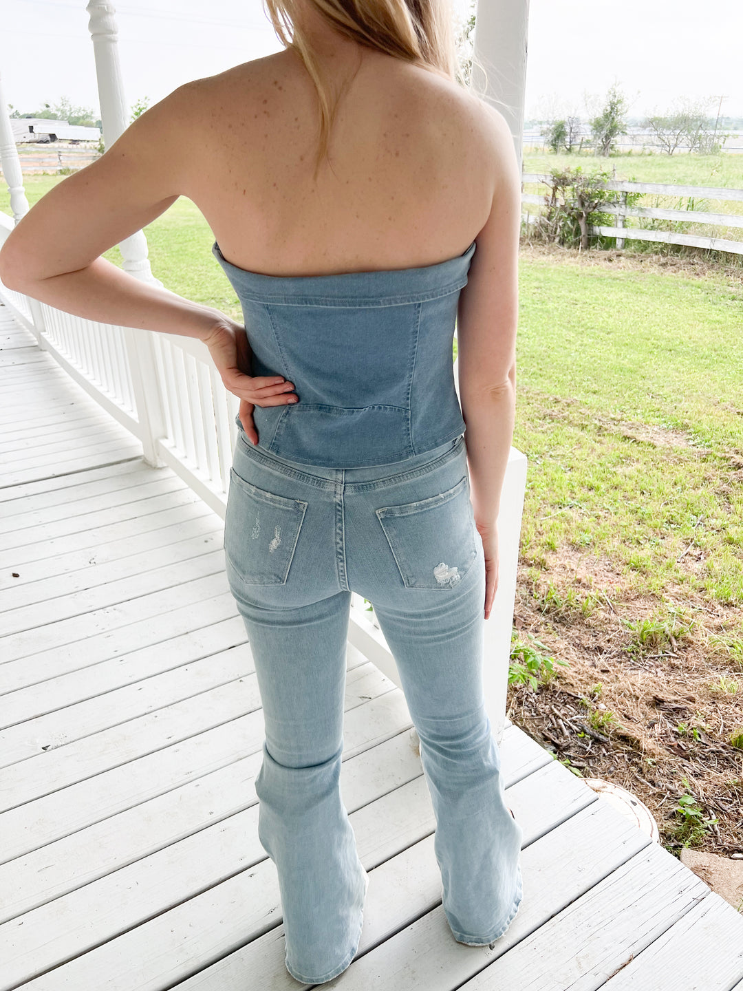 Denim Tube Top - JD Ranch Boutique