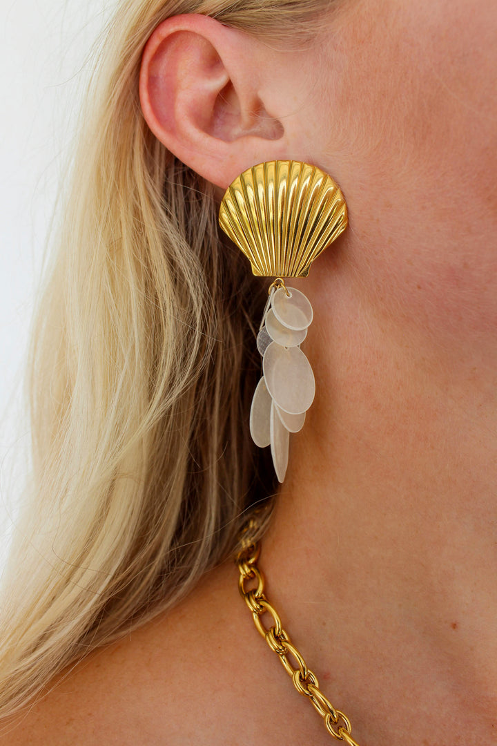Sea Shell Dangle Earrings
