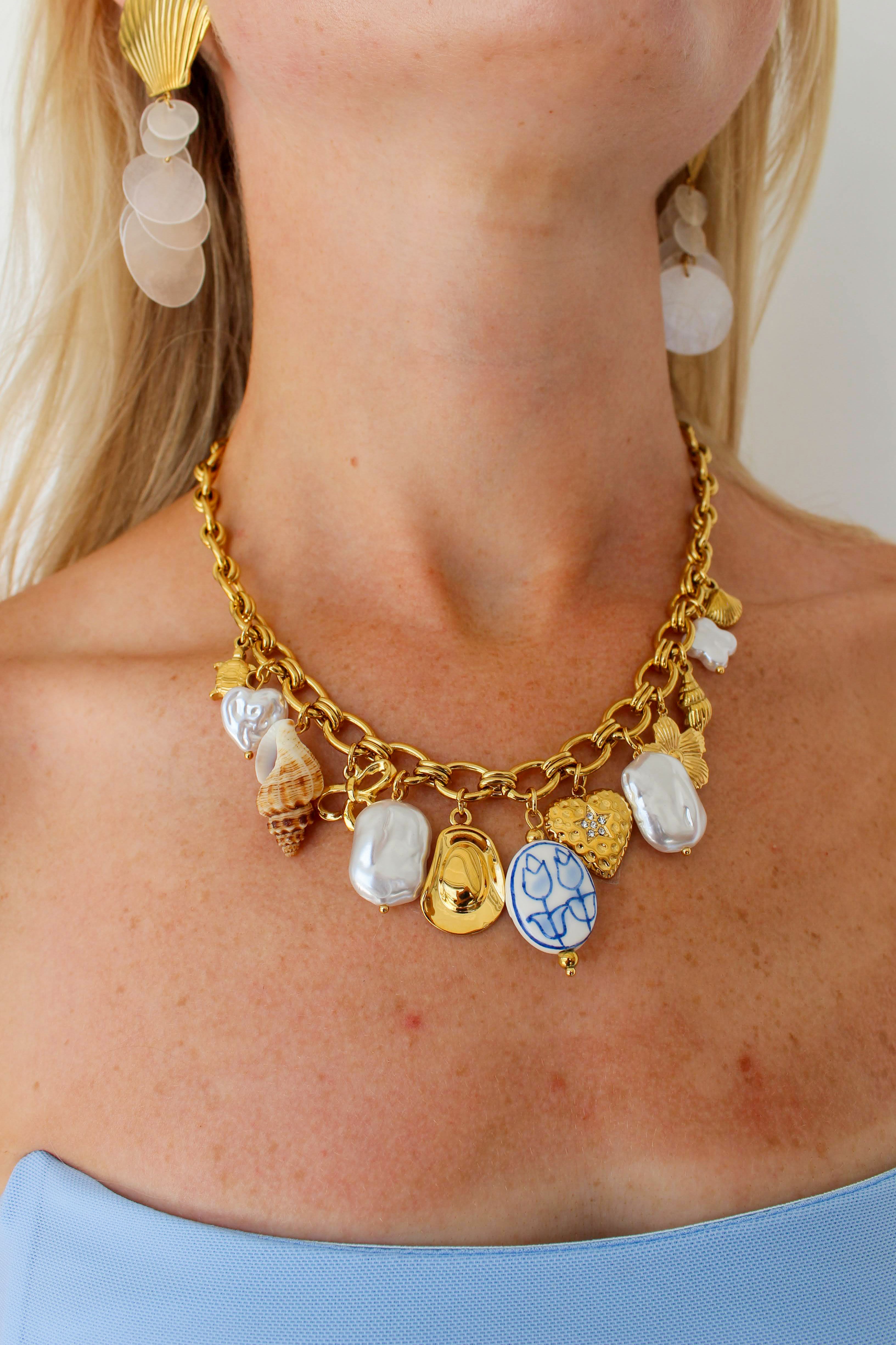 coastal cowgirl charm necklace