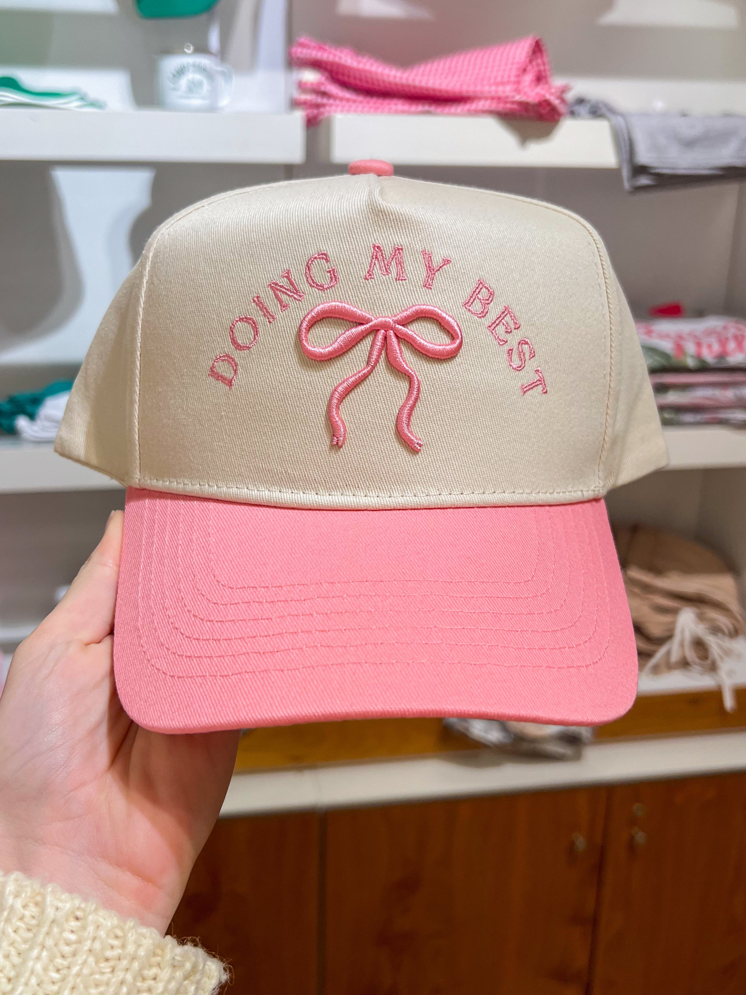 doing my best trucker hat