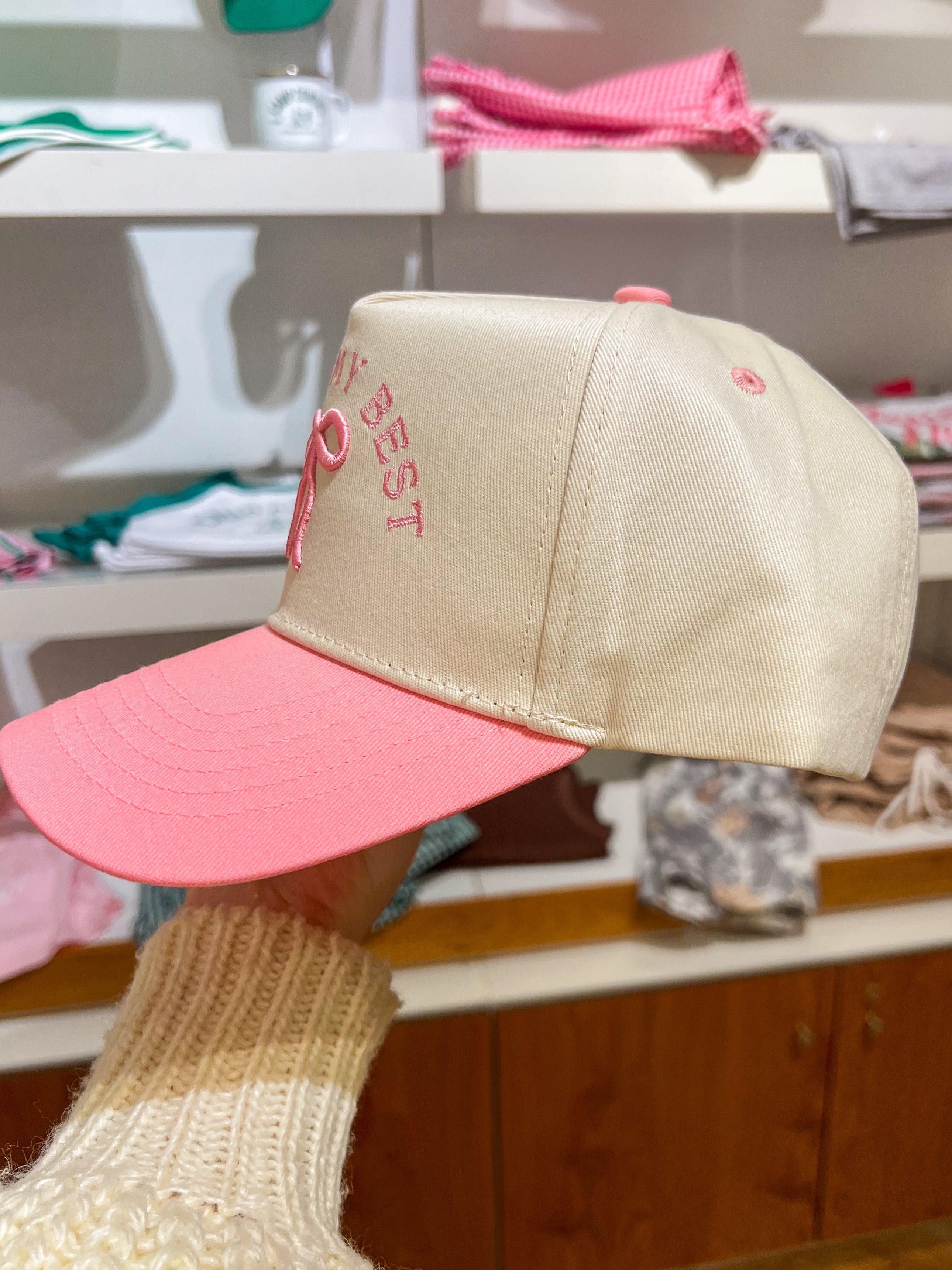 doing my best trucker hat