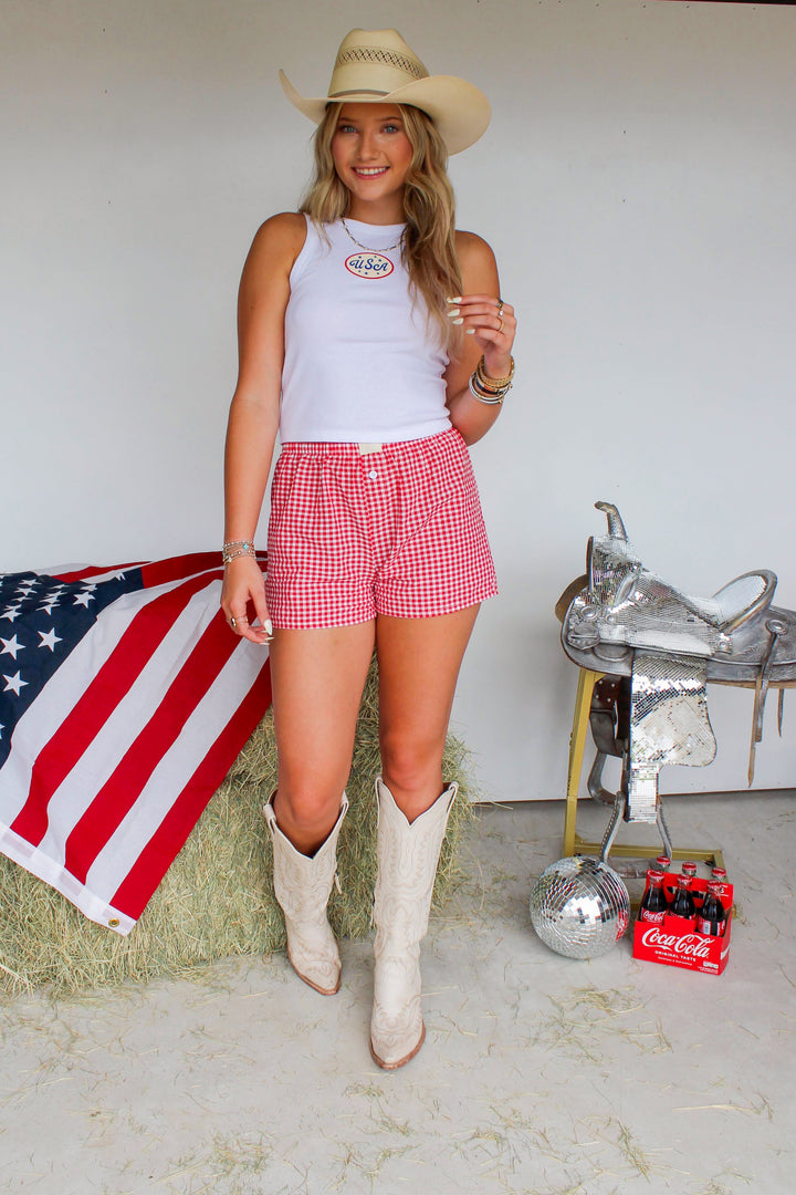 Red Gingham Boxers