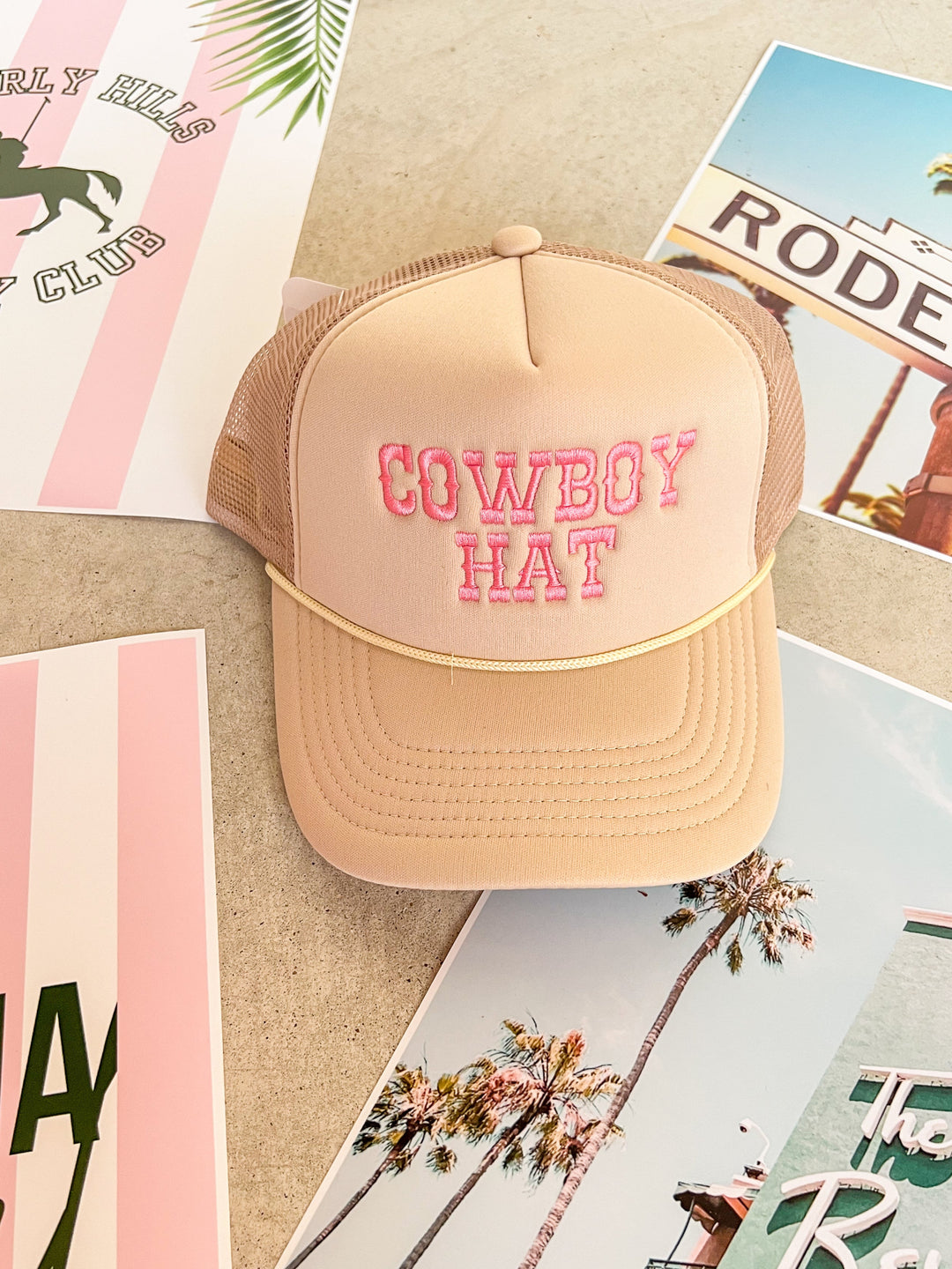 cowboy hat trucker hat