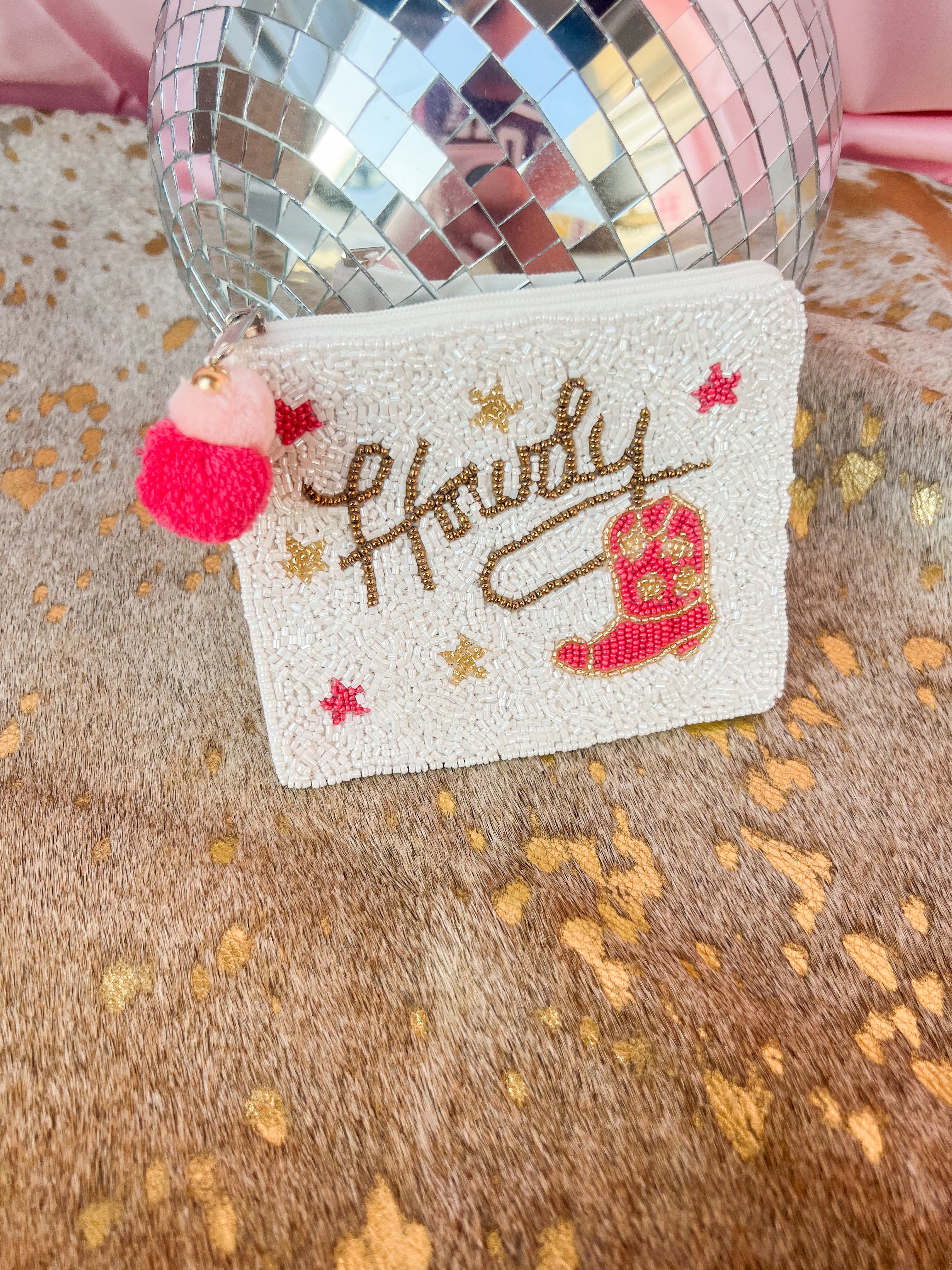Howdy with Boot Coin Pouch - JD Ranch Boutique