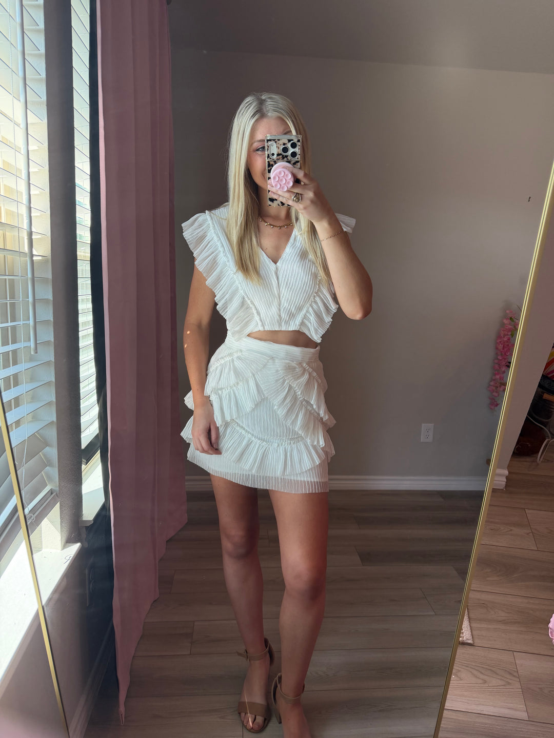 White Ruffle Set